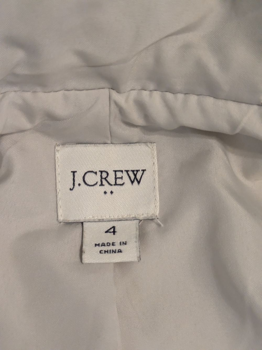 J.Crew Vail Parka Wool Jacket Light Gray Fur Trim Hood Sz 4 Peacoat Coat Chic - Picture 3 of 11
